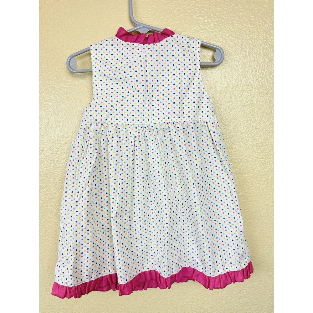 Toffee Apple Toddler Ruffle Wrap Dress 2t Pink Polkadot Birthday Sleeveless